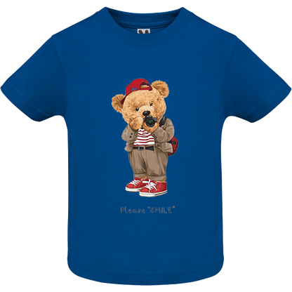 Eco-Friendly Camera Bear Baby T-shirt
