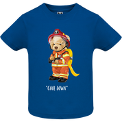 Eco-Friendly Firefighter Bear Baby T-shirt