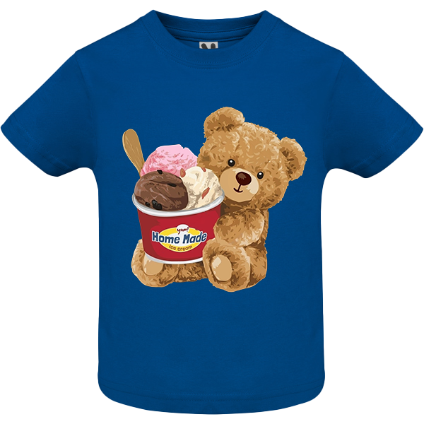 Eco-Friendly Ice Cream Bear Baby T-shirt