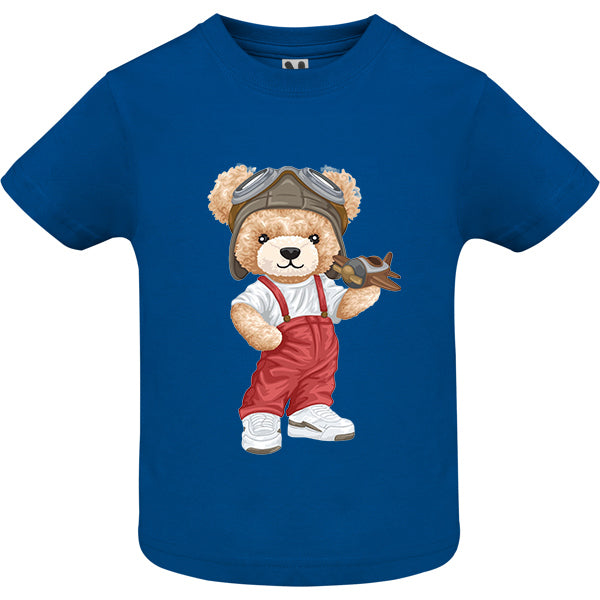 Eco-Friendly Pilot Bear Baby T-shirt