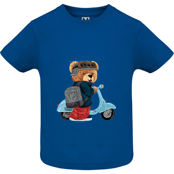 Eco-Friendly Scooter Bear Baby T-shirt