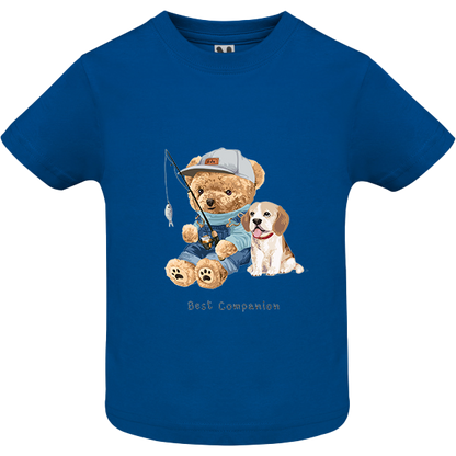 Eco-Friendly Fishing Bear Baby T-shirt