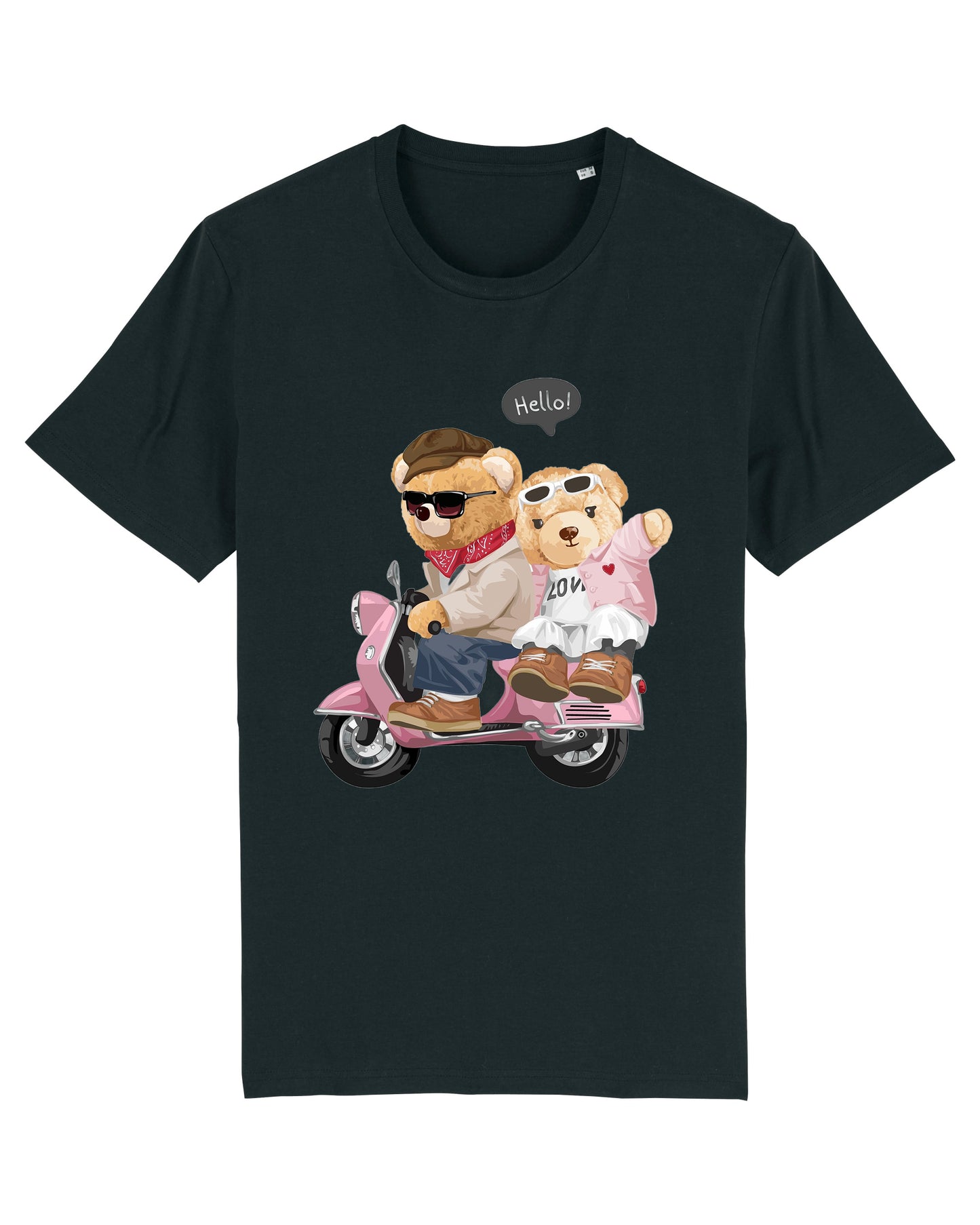 Eco-Friendly Scooter Bear T-shirt