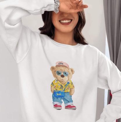 Eco-Friendly Colorful Bear Pullover