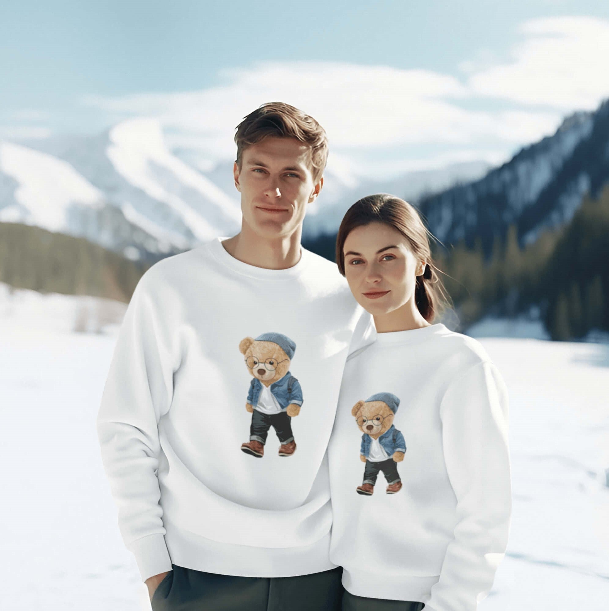 Eco-Friendly Hipster Bear Pullover