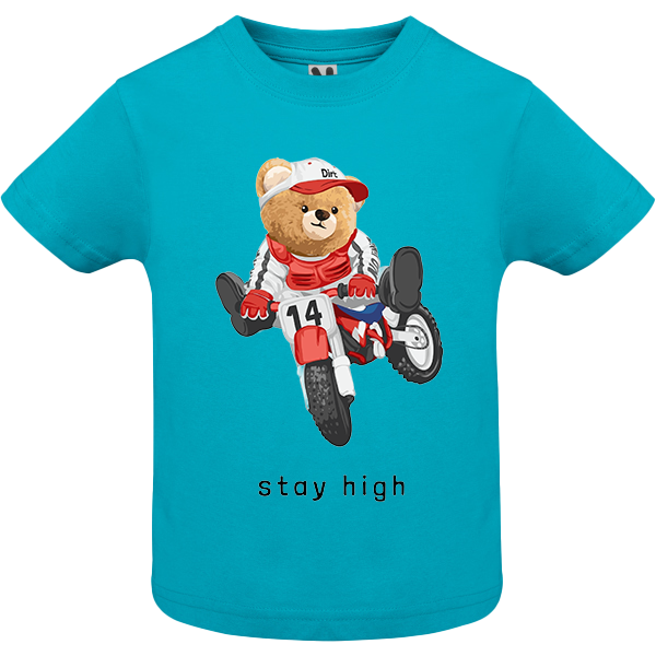 Eco-Friendly Biker Bear Baby T-shirt