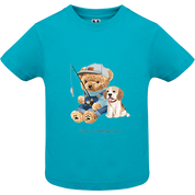 Eco-Friendly Fishing Bear Baby T-shirt