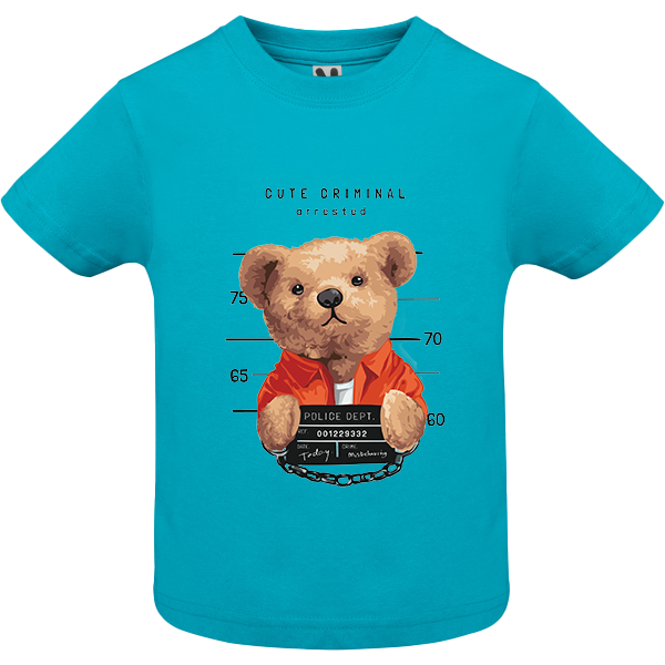 Eco-Friendly Cute Criminal Bear Baby T-shirt
