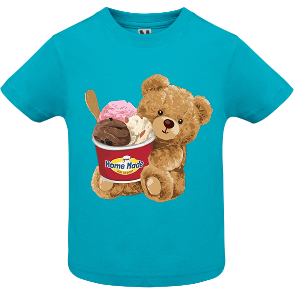 Eco-Friendly Ice Cream Bear Baby T-shirt