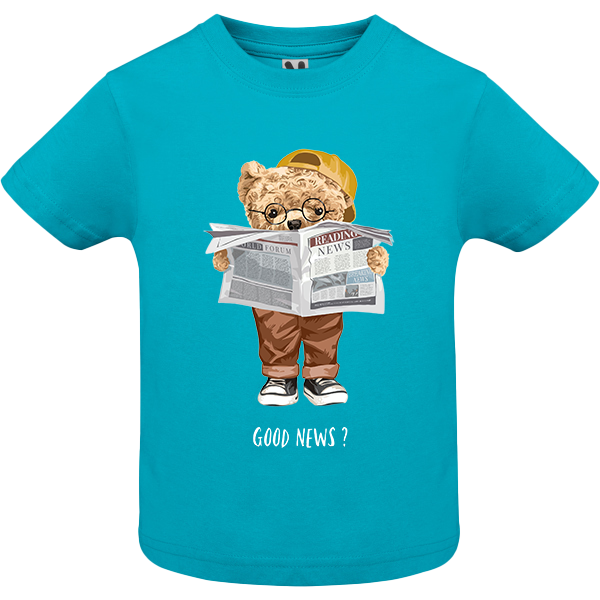 Eco-Friendly News Bear Baby T-shirt