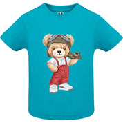 Eco-Friendly Pilot Bear Baby T-shirt