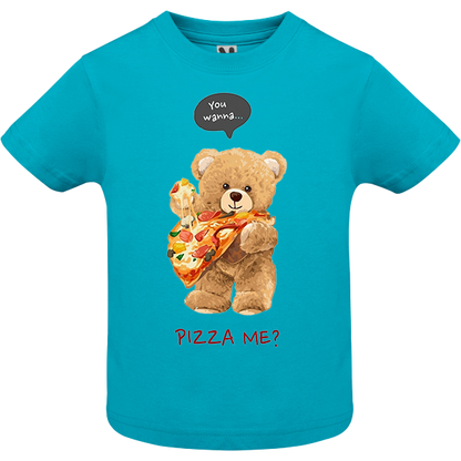 Eco-Friendly Pizza Bear Baby T-shirt