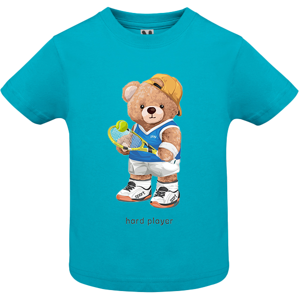 Eco-Friendly Tennis Bear Baby T-shirt