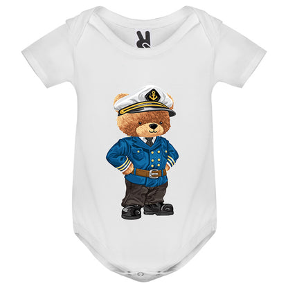 Eco-Friendly Admiral Bear Baby Bodysuit