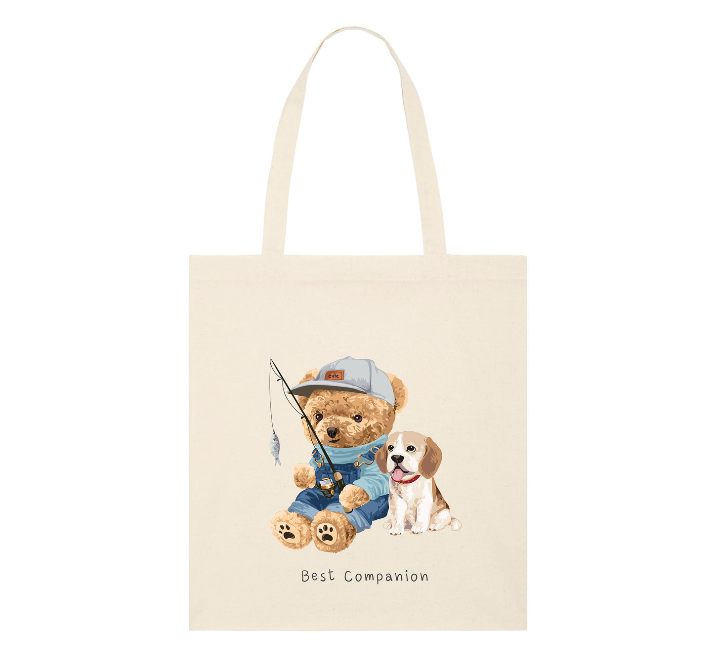 Eco-Friendly Fisher Bear Tote Bag