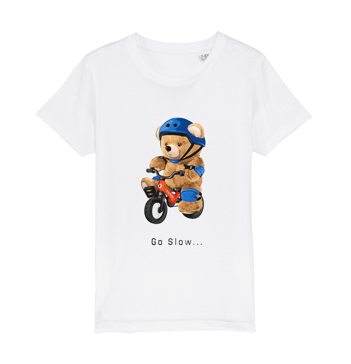 Eco-Friendly Bicycle Bear Kids T-shirt