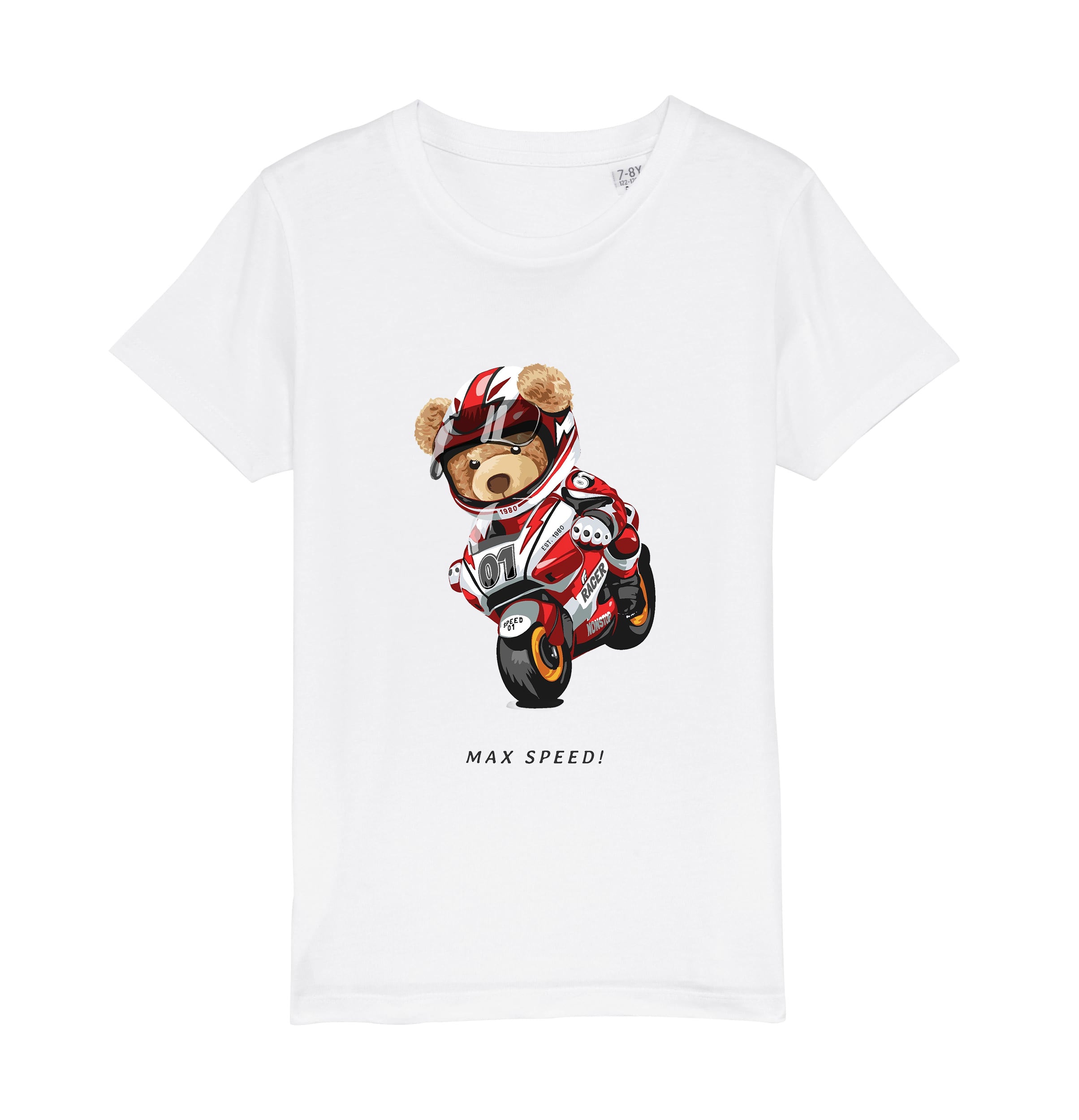 Eco-Friendly Biker Bear Kids T-shirt
