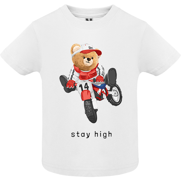 Eco-Friendly Biker Bear Baby T-shirt