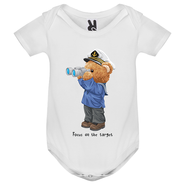 Eco-Friendly Captain Bear Baby Bodysuit