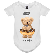 Eco-Friendly Donut Bear Baby Bodysuit
