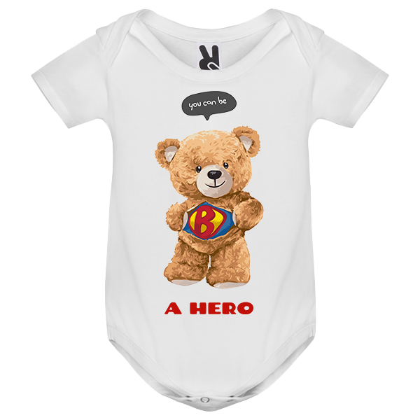 Eco-Friendly Hero Bear Baby Bodysuit