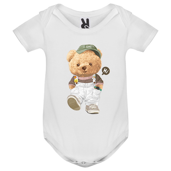 Eco-Friendly Sweet Bear Baby Bodysuit