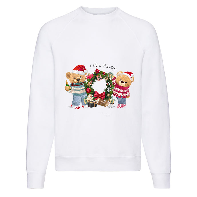 Eco-Friendly Christmas Party Bear Pullover