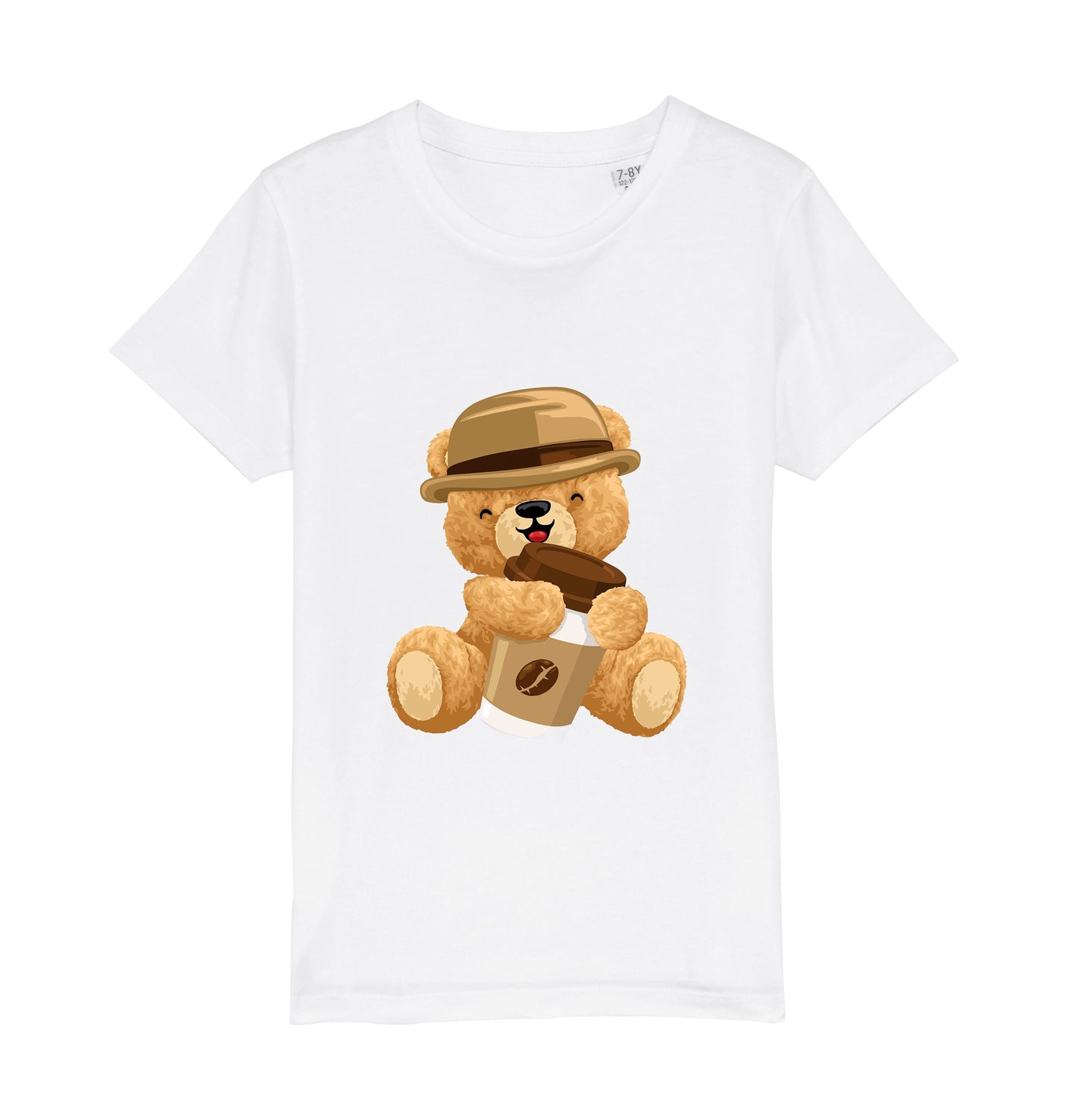 Eco-Friendly Coffee Bear Kids T-shirt