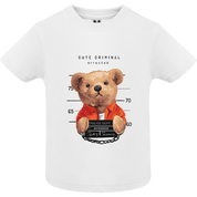 Eco-Friendly Cute Criminal Bear Baby T-shirt