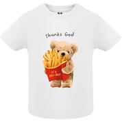 Eco-Friendly French Fries Bear Baby T-shirt