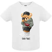 Eco-Friendly Good Vibes Bear Baby T-shirt