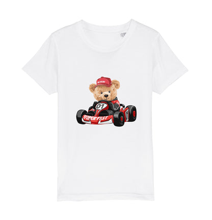 Eco-Friendly Kart Bear Kids T-shirt