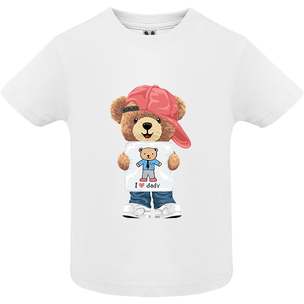 Eco-Friendly Love Daddy Bear Baby T-shirt
