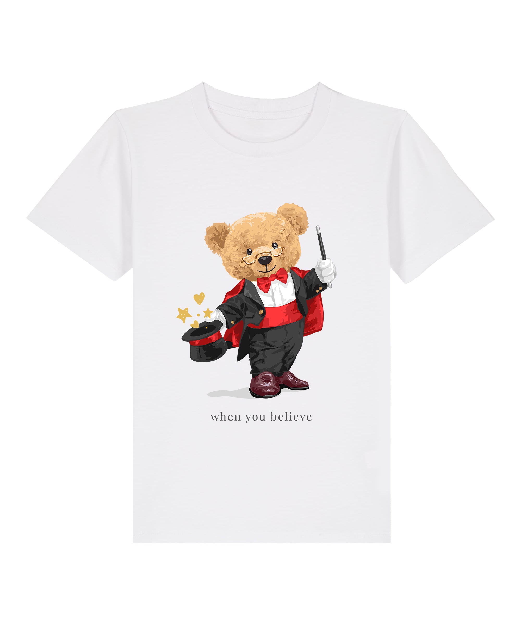 Eco-Friendly Magician Bear Kids T-shirt