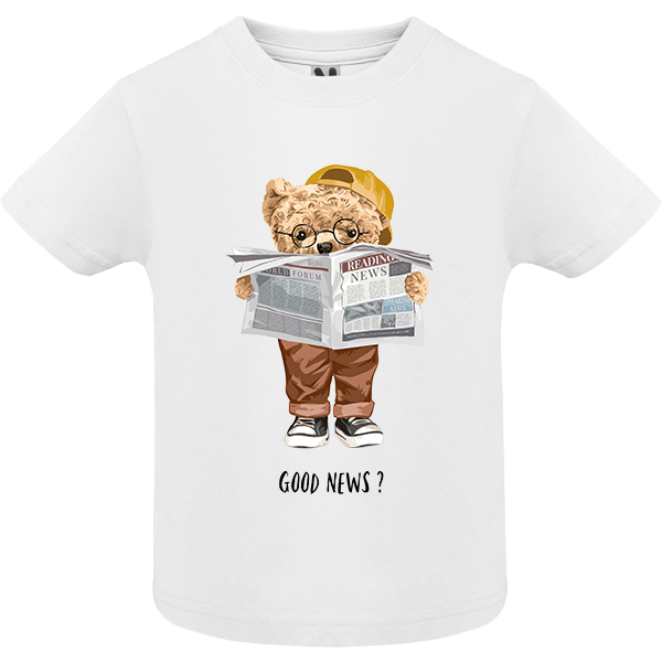 Eco-Friendly News Bear Baby T-shirt
