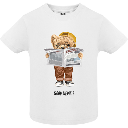 Eco-Friendly News Bear Baby T-shirt