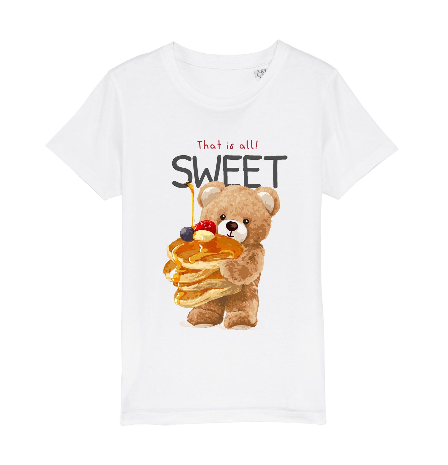 Eco-Friendly Pancake Bear Kids T-shirt