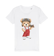 Eco-Friendly Pilot Bear Kids T-shirt
