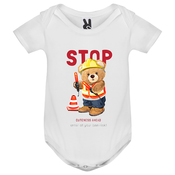 Eco-Friendly Risk Bear Baby Bodysuit