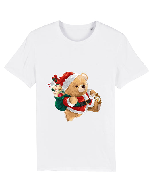 Eco-Friendly Little Santa Bear T-shirt