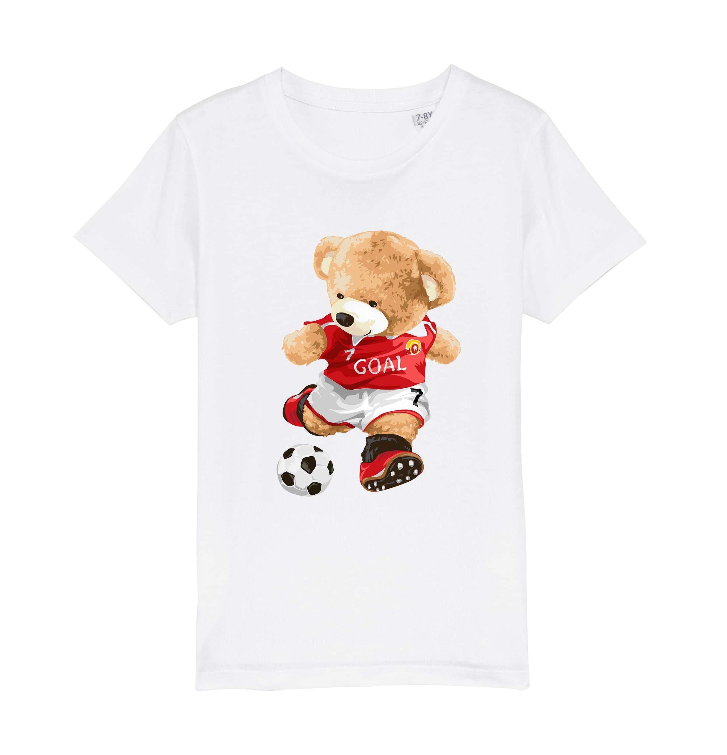 Eco-Friendly Soccer Bear Kids T-shirt