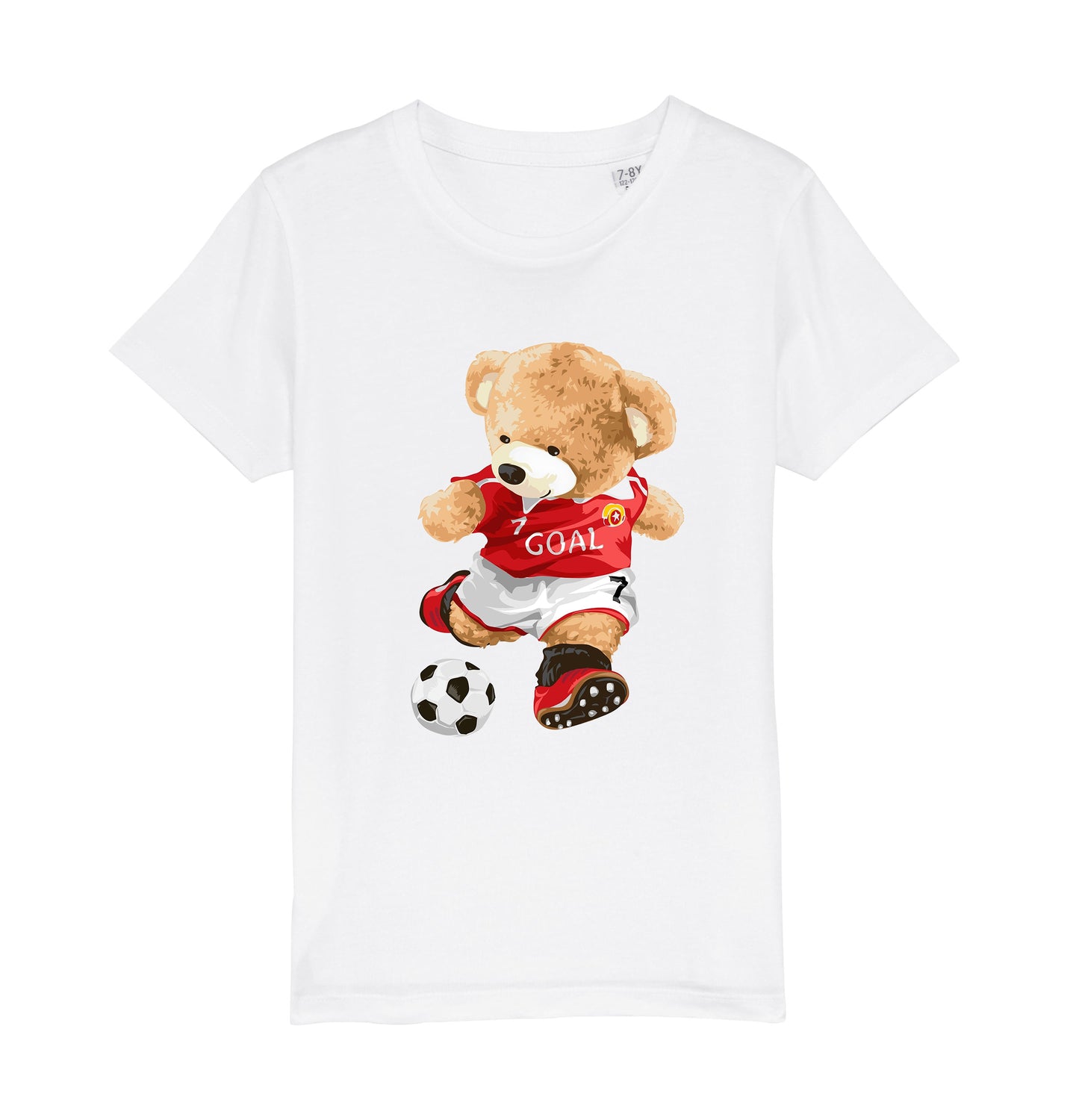 Eco-Friendly Soccer Bear Kids T-shirt
