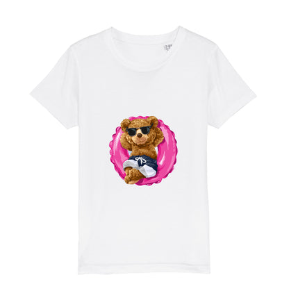Eco-Friendly Swimming Bear Kids T-shirt