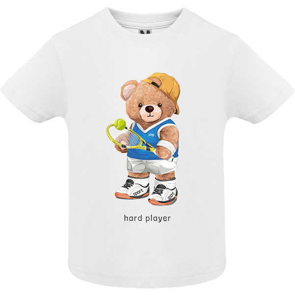 Eco-Friendly Tennis Bear Baby T-shirt