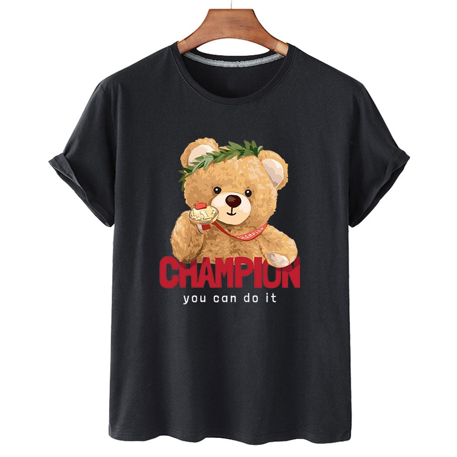 Eco-Friendly Champion Bear T-shirt