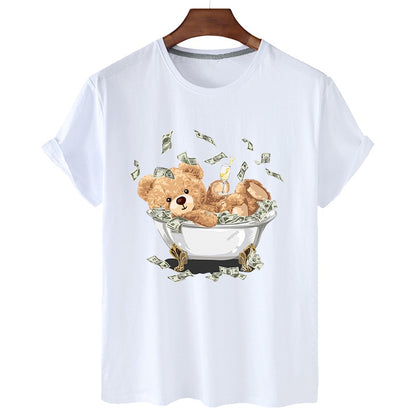 Eco-Friendly Bathtub Rich Bear T-shirt