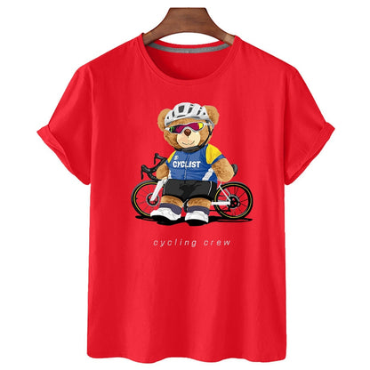 Eco-Friendly Cyclist Bear T-shirt
