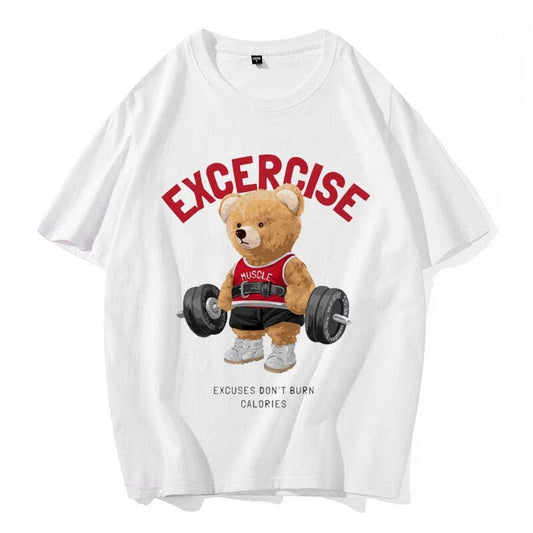 Eco-Friendly Exercise Bear T-shirt