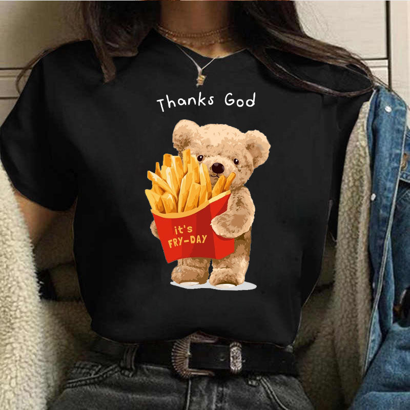 Eco-Friendly French Fries Bear T-shirt