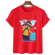 Eco-Friendly Traveling Bear T-shirt
